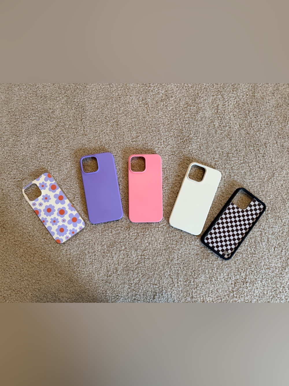 iPhone 13pro MAXPurple, Pink, White, Black & Floral Assorted iPhone Cases - Pack